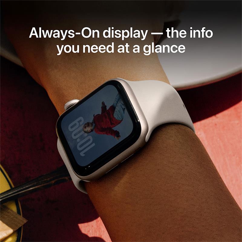 Apple Watch SE 3 GPS + Cellular 44mm Polnočný hliník s polnočným športovým remienkom - M/L 