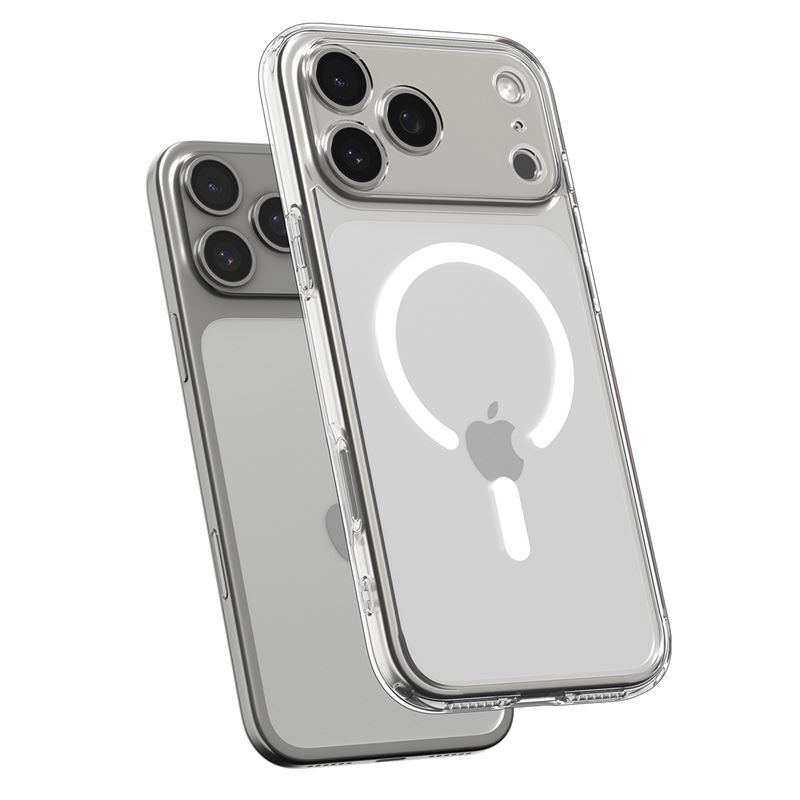 Spigen kryt Ultra Hybrid Magsafe pre iPhone 17 Pro - Clear White 