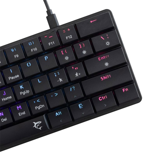 White Shark Mechanical gaming keyboard NAGAMAKI, US, red switch, black 