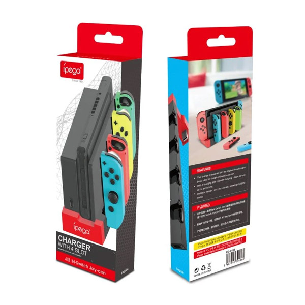 iPega 9186 Charging dock for Nintendo Switch Joy-con, white black 