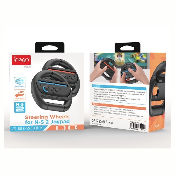 iPega SW2054 Racing Wheel pre JoyCon Ovládače Nintendo Switch 2, black 