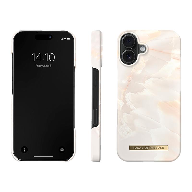 iDeal Fashion Printed Case MagSafe iPhone 17 Rose Pearl Marble 