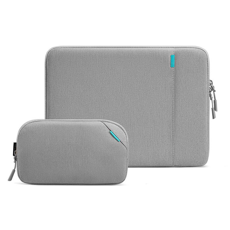 Tomtoc puzdro Recycled Sleeve with Pouch pre Macbook Air 13" M1/M2/M3/M4 - Dark Gray 