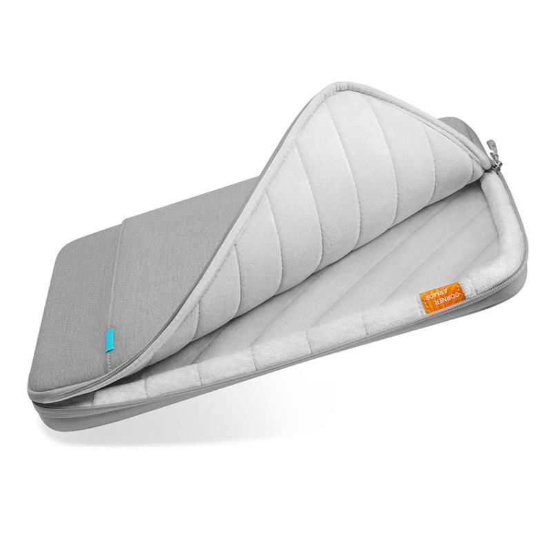 Tomtoc puzdro Recycled Sleeve with Pouch pre Macbook Air 13" M1/M2/M3/M4 - Dark Gray 
