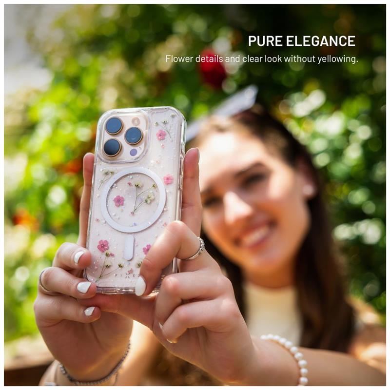 FIXED kryt MagBloom s podporou Magsafe pro Apple iPhone 15, Blush Plum 