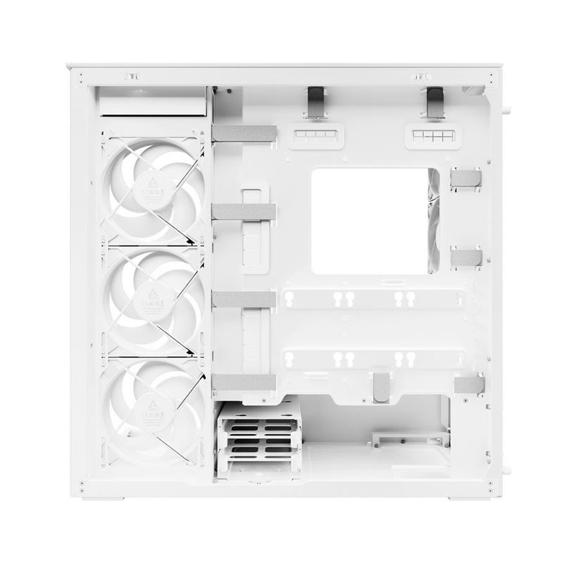 ARCTIC Premium PC Case Xtender VG White (Clear Glass), Vertical GPU Mounting, E-ATX 