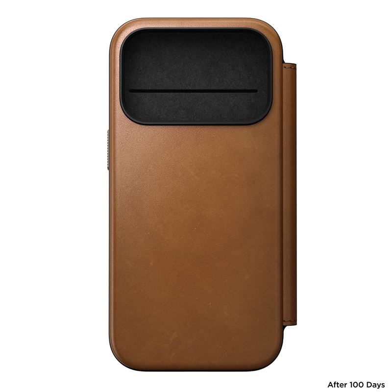 Nomad puzdro Modern Leather Folio Magsafe pre iPhone 17 Pro - English Tan 
