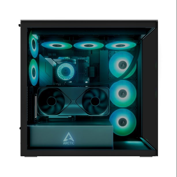 ARCTIC Premium PC Case Xtender VG (Tinted Glass), Vertical GPU Mounting, E-ATX 