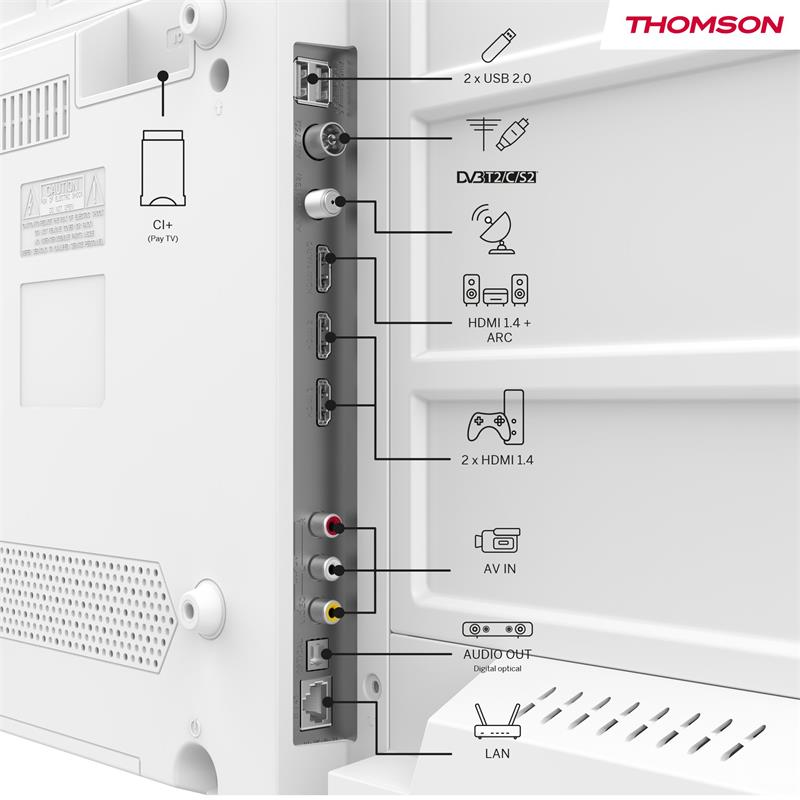 Thomson 32HG2S15W - Google TV 32" HD biely 