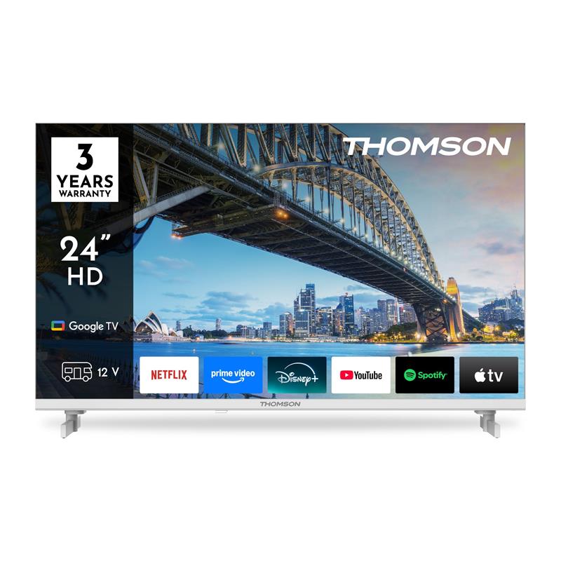 Thomson 24HG2S15CW - 24" HD, Google TV, LED, 12V, biely 