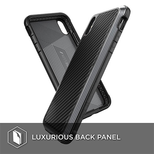 X-Doria Defense Lux for iPhone Xs Max - Black Carbon Fiber 