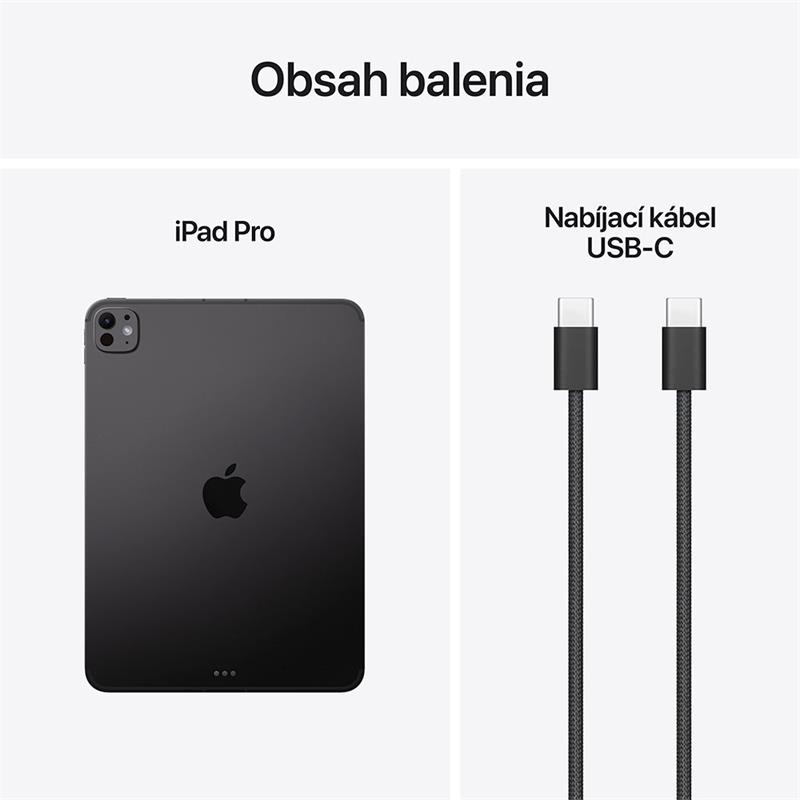 iPad Pro 11" Wi-Fi 256GB štandardné sklo - Kozmický čierny (2025) 