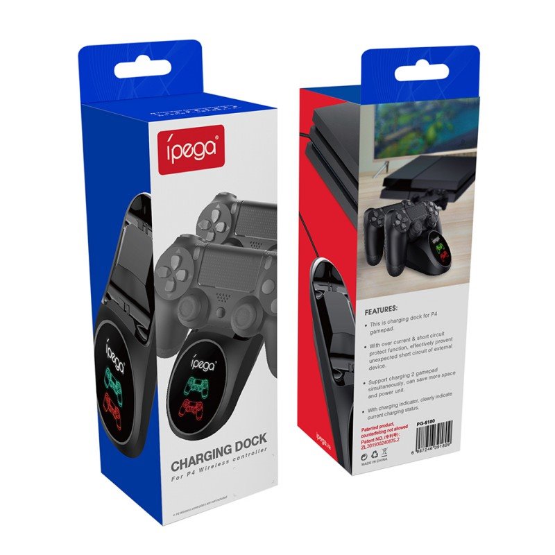 iPega 9180 Dual Charger for PS4 DualShock 