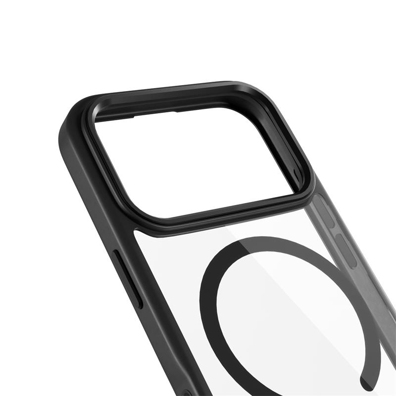 iStores by Epico Hero Pro Mag+ Case iPhone 17 Pro Qi2 & Magsafe kompatibilný - čierna transparentná 