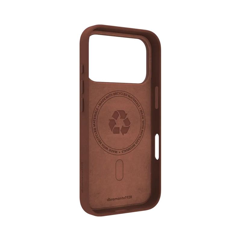dbramante1928 - Puzdro Roskilde s MagSafe pre iPhone 17 Pro, dark tan 