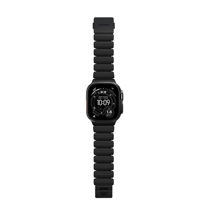 Nomad remienok Stratos pre Apple Watch 44-49mm - Black/Black Hardware 