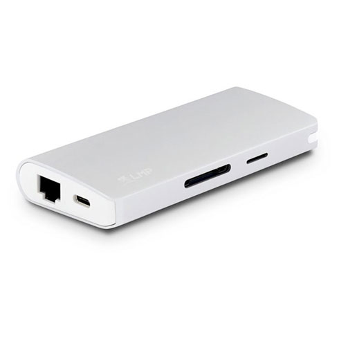 LMP USB-C Travel Dock 9 port - Silver Aluminium