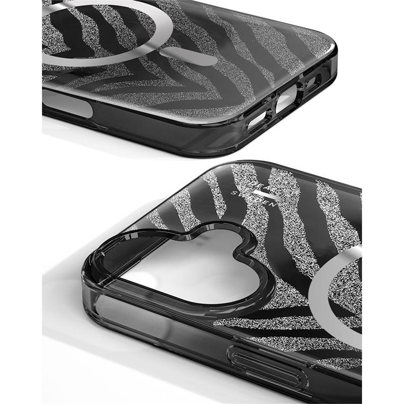 iDeal Fashion Clear Case MagSafe iPhone 17 Zebra Mystique 