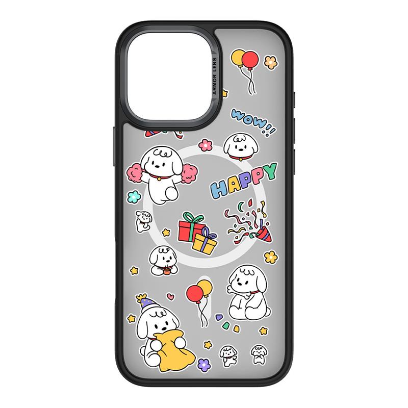 Comma kryt Cultural Series Magnetic Case pre iPhone 16 Pro Max - Happy Dog 