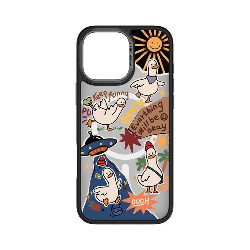 Comma kryt Cultural Series Magnetic Case pre iPhone 16 Pro - Playful Duck 