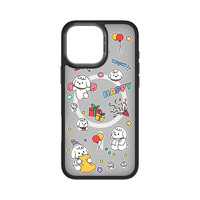 Comma kryt Cultural Series Magnetic Case pre iPhone 16 Pro - Happy Dog 