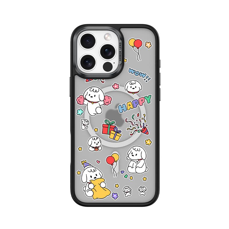 Comma kryt Cultural Series Magnetic Case pre iPhone 16 Pro - Happy Dog 