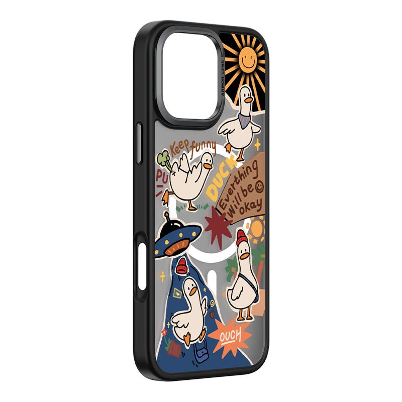 Comma kryt Cultural Series Magnetic Case pre iPhone 16 Pro Max - Playful Duck 