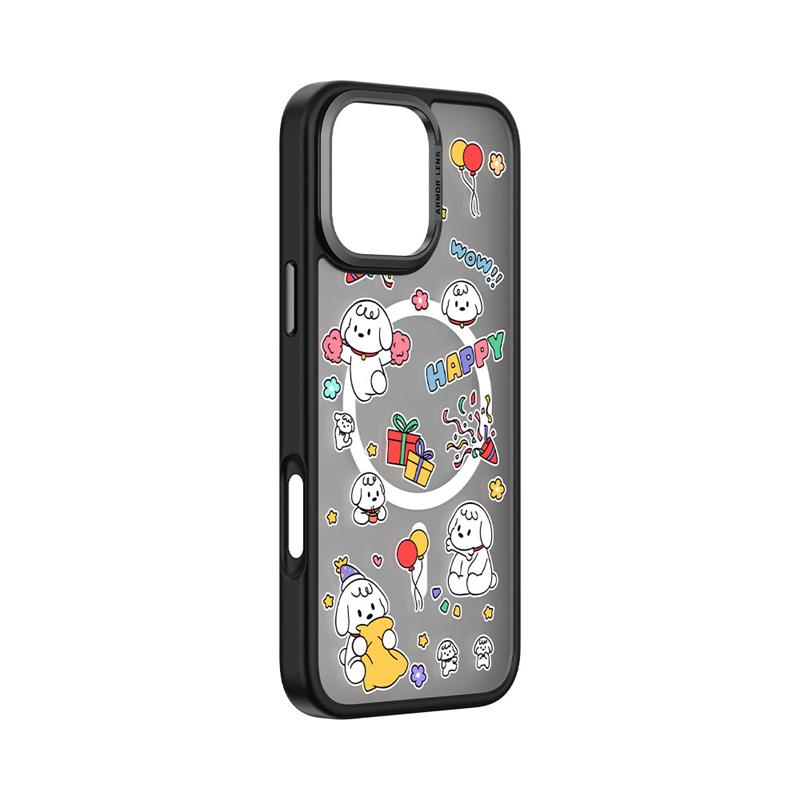 Comma kryt Cultural Series Magnetic Case pre iPhone 16 - Happy Dog 