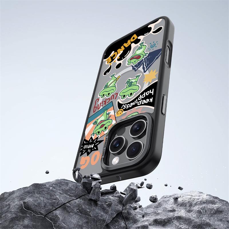 Comma kryt Cultural Series Magnetic Case pre iPhone 16 Plus - Playful Duck 