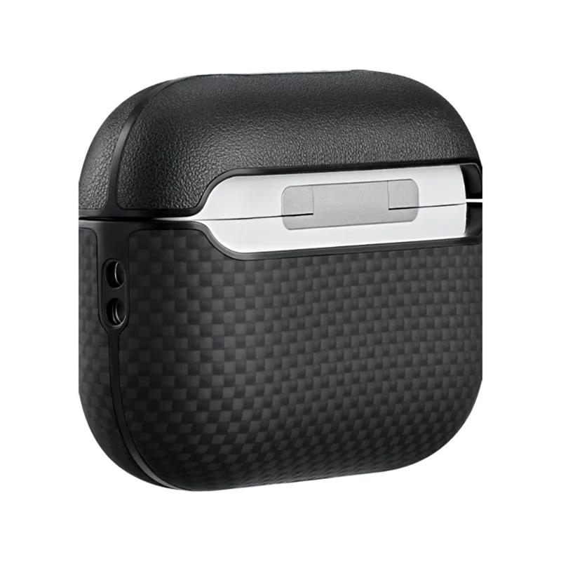 Pitaka puzdro Aramid Fiber Case pre Airpods Pro 3 - Black/Grey 