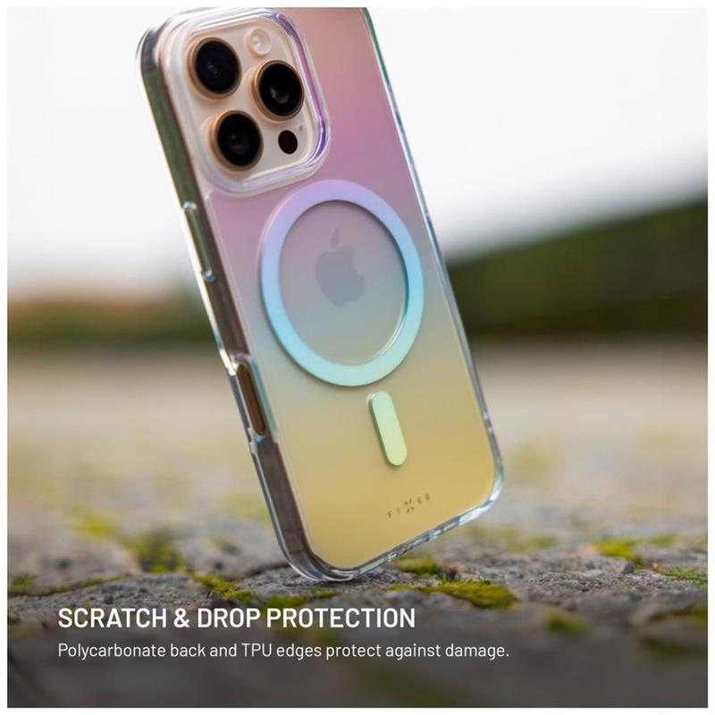 FIXED kryt MagRainbow s podporou Magsafe pro Apple iPhone 17 Pro, duhový 