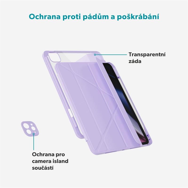 iStores by Epico Hero Flip Case pro Apple iPad Pro 11" (2018+)/ iPad Air 10,9"/ iPad Air 11" M2/M3/M4 - fialová 