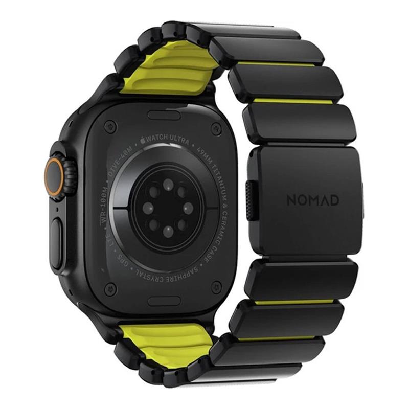 Nomad remienok Stratos pre Apple Watch 44-49mm - Volt/Black Hardware 