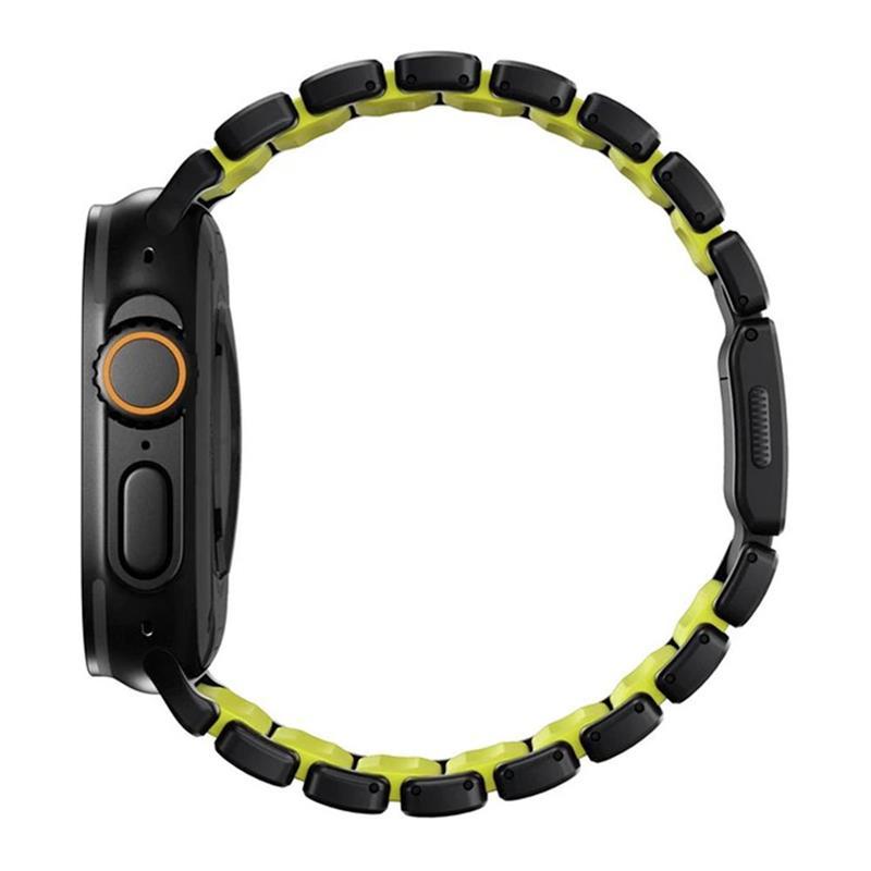 Nomad remienok Stratos pre Apple Watch 44-49mm - Volt/Black Hardware 