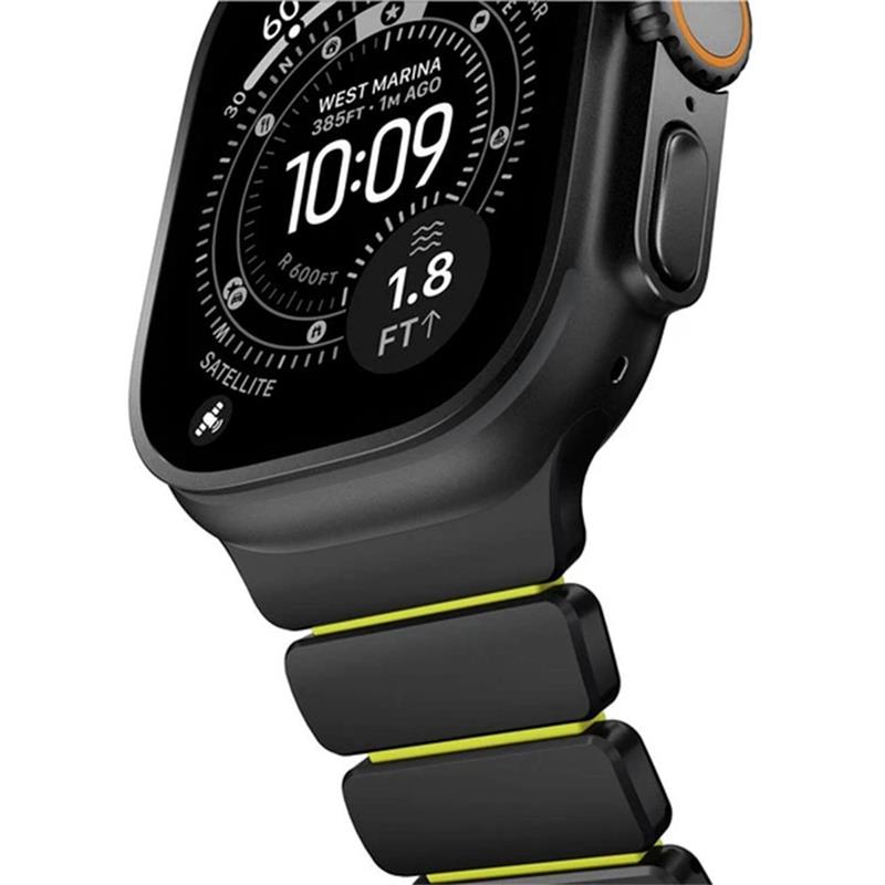 Nomad remienok Stratos pre Apple Watch 44-49mm - Volt/Black Hardware 
