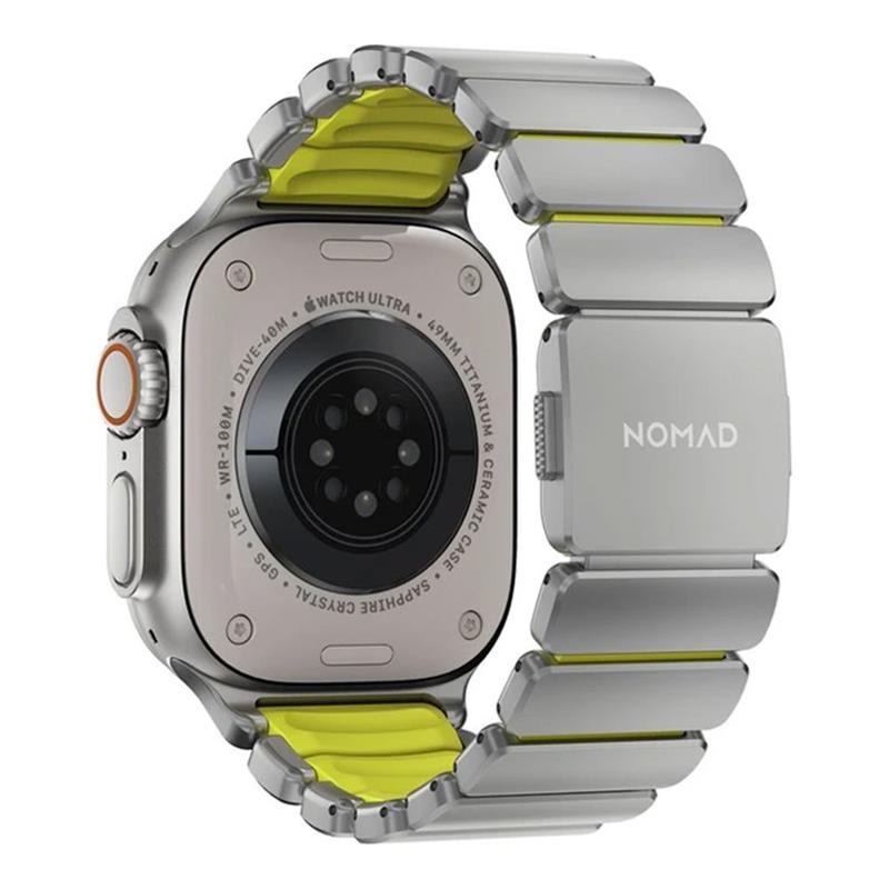 Nomad remienok Stratos pre Apple Watch 44-49mm - Volt/Natural Hardware 