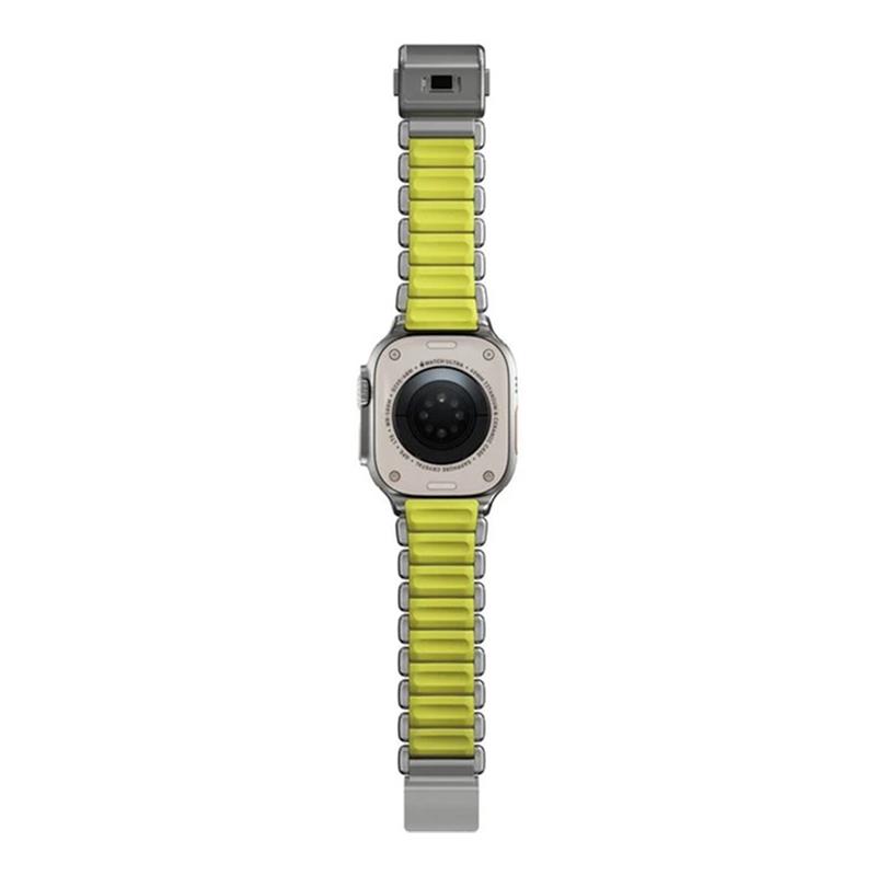 Nomad remienok Stratos pre Apple Watch 44-49mm - Volt/Natural Hardware 