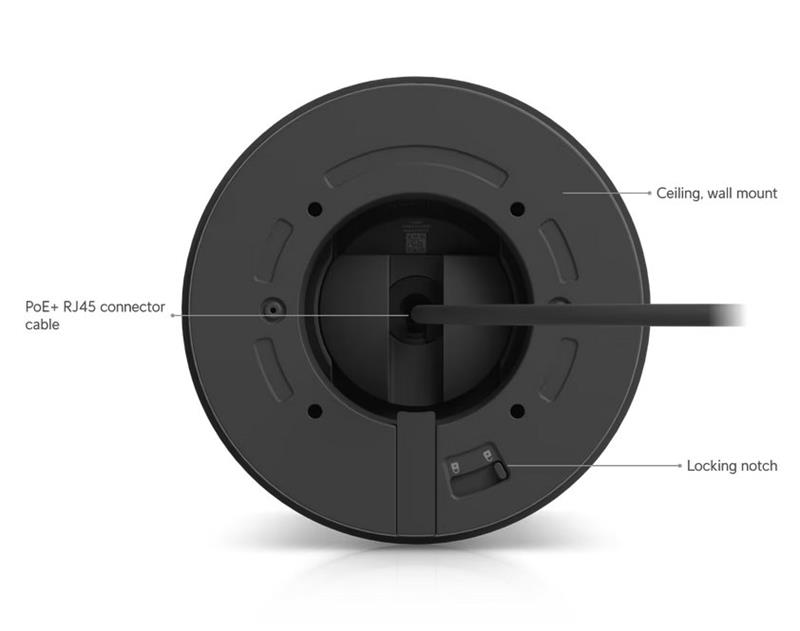 Ubiquiti UniFi Video Camera G6 Pro Turret (8MP, 3864*2160/30sn; 2.6x opt. zoom)  čierna 