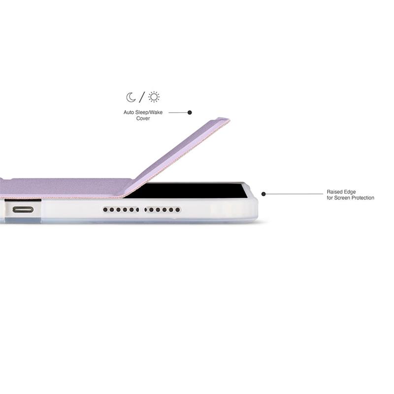 Pipetto puzdro Origami No7 Tri-Folio Case pre iPad 10-11 Gen 2022/2025 - Metallic Purple 