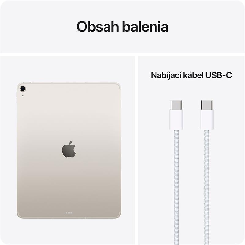 iPad Air 13" Wi-Fi + Cellular 128GB Hviezdny biely (2026) 