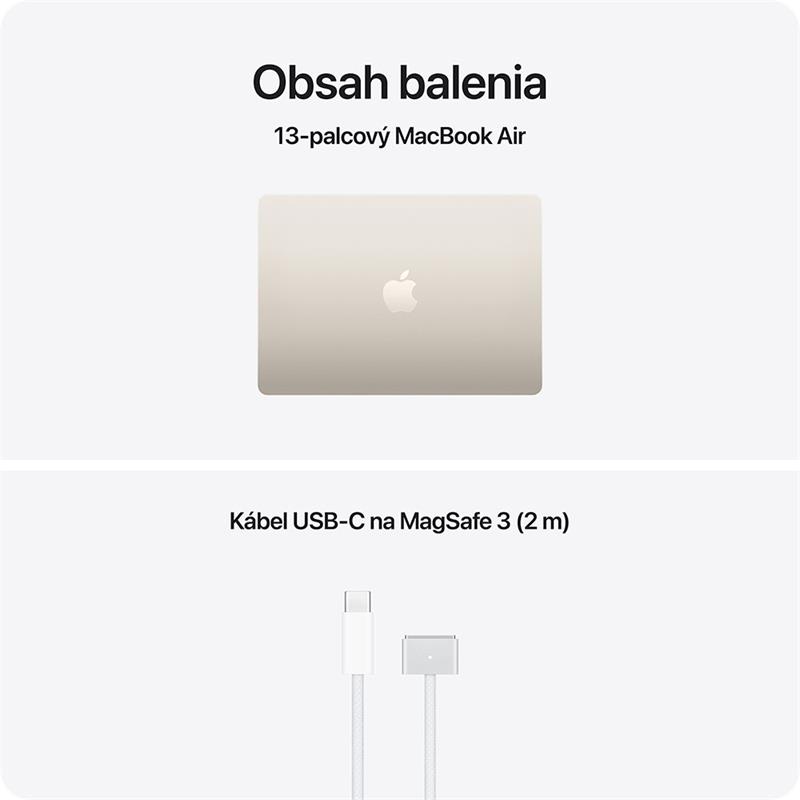 MacBook Air 13" Apple M5 10C CPU 10C GPU 24GB 1TB Hviezdny biely SK 