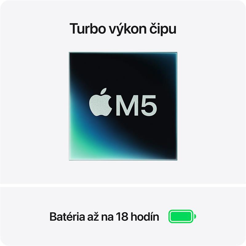 MacBook Air 15" Apple M5 10C CPU 10C GPU 16GB 512GB Polnočný SK 