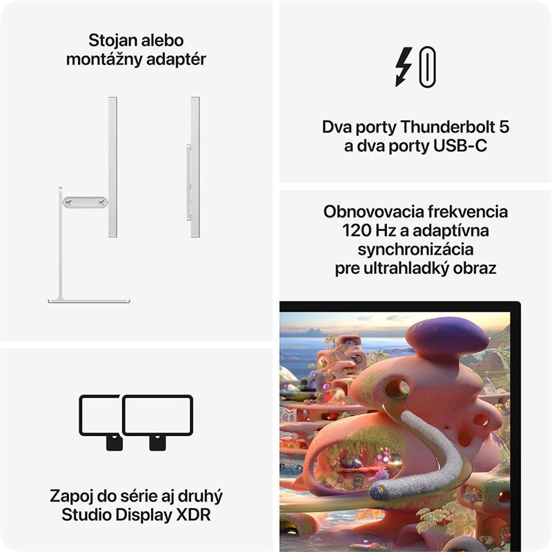 Apple Studio Display XDR - Štandardné sklo - Montážny adaptér VESA (bez stojana) 