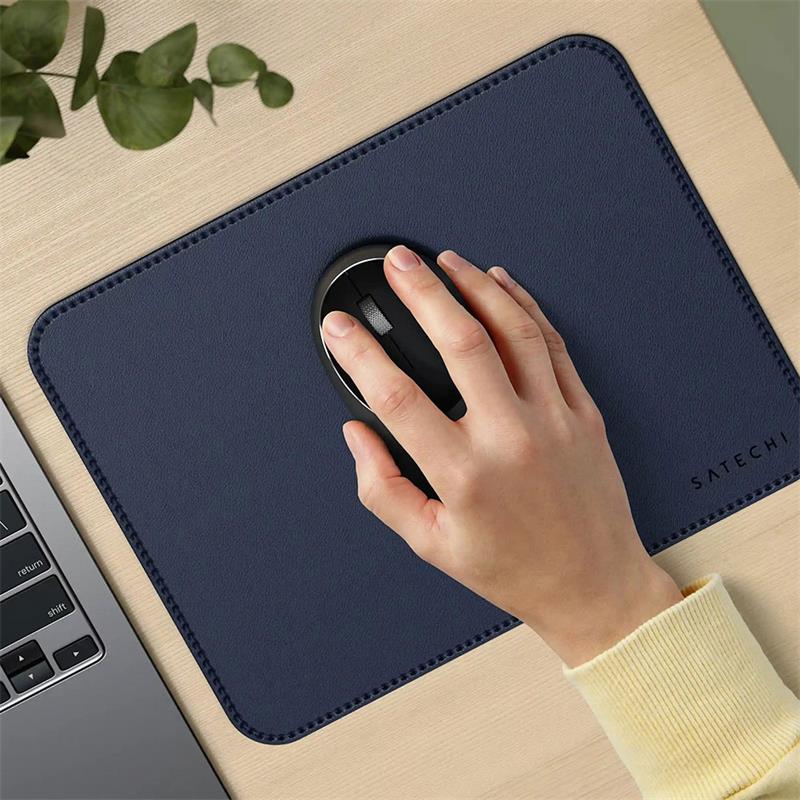 Satechi podložka pod myš Vegan-Leather Premium Mouse Pad - Blue *Rozbalený* 
