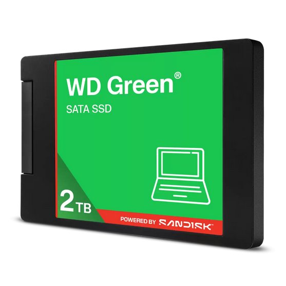WD Green SSD Powered by SanDisk 2TB 2,5" SATA 545MBps 