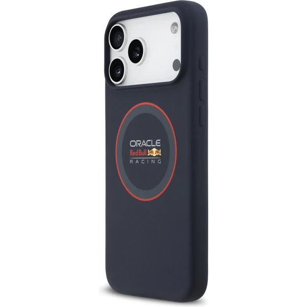 Red Bull Silicone Red Ring MagSafe Zadný Kryt pre iPhone 17 Pro Max modrý