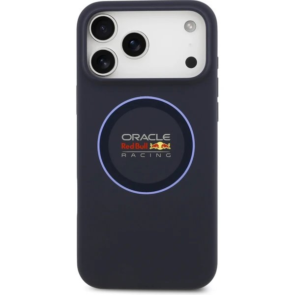 Red Bull Silicone Blue Ring MagSafe Zadný Kryt pre iPhone 17 Pro Max modrý 