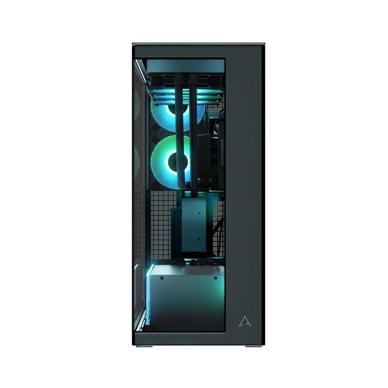 ARCTIC Premium PC Case Xtender VG (Mirror Glass), Vertical GPU Mounting, E-ATX 