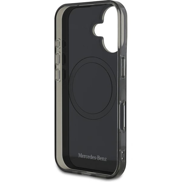Mercedes PC/TPU Double Layer MagSafe Zadný Kryt pre iPhone 16 čierny 