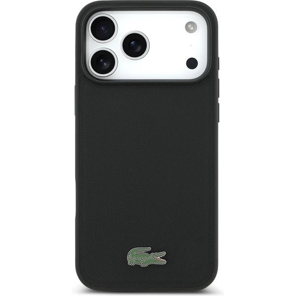 Lacoste Iconic Petit Pique MagSafe kryt + peňaženka iPhone 17 Pro Max čierny 